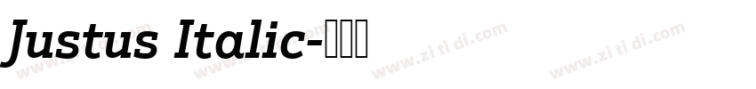 Justus Italic字体转换